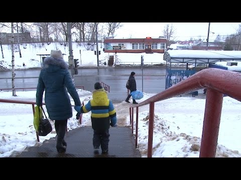 Надземный пешеходный переход в Рыбинске