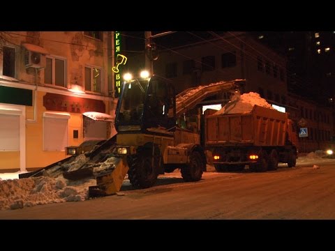 Ночная уборка рыбинских дорог