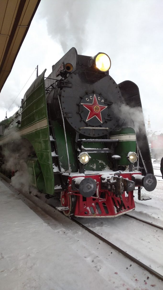 Ретропоезд в Рыбинске