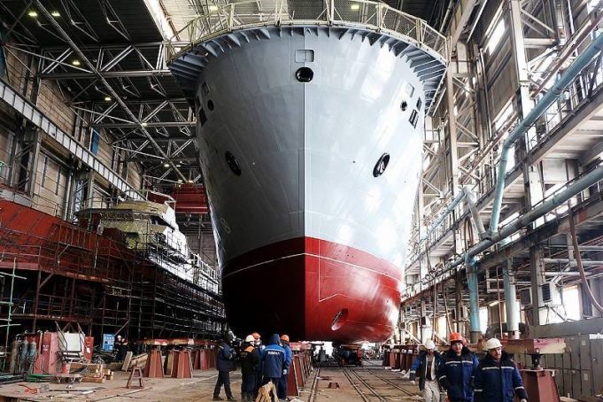 На Рыбинском заводе «Вымпел» создали самый большой в истории предприятия корабль