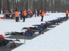 В Рыбинске впервые прошли соревнования по детскому биатлону