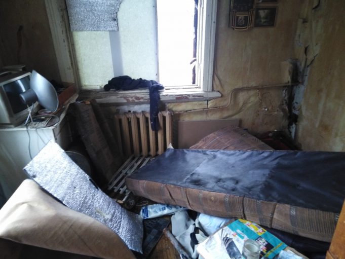 Пожар в микрорайоне Копаево