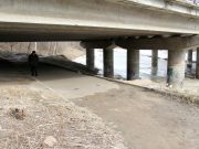 У городского сквера появился фонарь