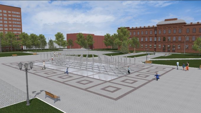 В Рыбинске благоустроят площадь Дерунова
