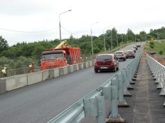 На мосту дороги Ярославль-Рыбинск открыли движение по обновленной половине