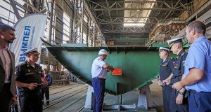 На ССЗ «Вымпел» состоялась закладка катера специального назначения для Северного флота
