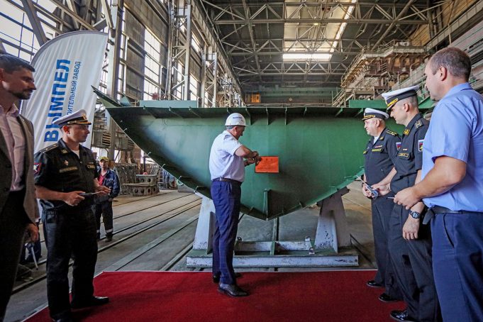 На ССЗ «Вымпел» состоялась закладка катера специального назначения для Северного флота