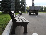 В Рыбинске установили скамейки из переработанного пластика