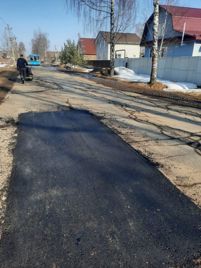 В Рыбинске завершили «зимний» ямочный ремонт