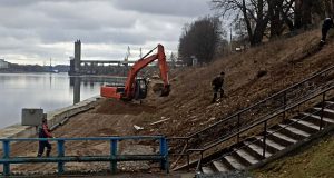 В Рыбинске началось благоустройство Стрелки