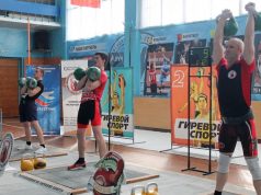 В Рыбинске прошли региональные соревнования по гиревому спорту