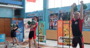 В Рыбинске прошли региональные соревнования по гиревому спорту
