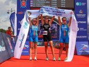 Рыбинские спортсменки взяли первое место на первенстве России по триатлону среди эстафетных команд