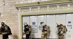 В Рыбинске тушили гидроэлектростанцию