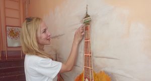 Рыбинская художница украсила своими работами помещения детского сада №99