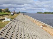 В Северном почти полностью отремонтировали берегоукрепление в районе улицы Кораблестроителей