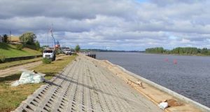 В Северном почти полностью отремонтировали берегоукрепление в районе улицы Кораблестроителей