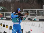 Победителями первого дня этапа Кубка России по биатлону стали Екатерина Носкова и Александр Поварницын