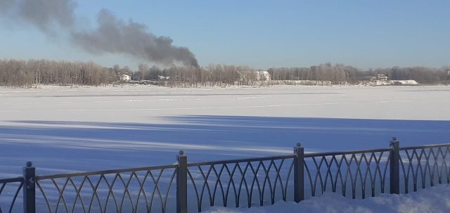 В Заволжье горел частный дом