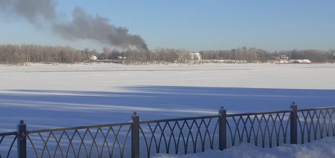 В Заволжье горел частный дом