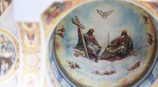 Выставка утраченных фресок в Соборе. Видео