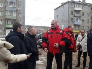 На Полиграфе губернатор области Михаил Евраев проверил, как идет ремонт теплосетей