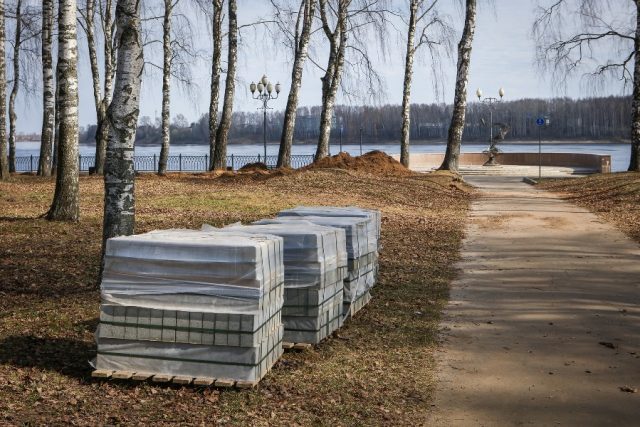 В Рыбинске приступили к благоустройству Волжского парка