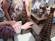 Тактильная модель храма Ильи Пророка установлена в Ярославле