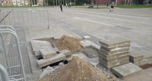 Фонтан на площади Дерунова должны отремонтировать к середине июня