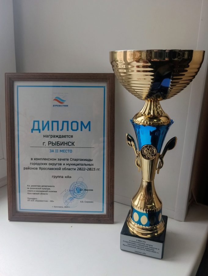 Рыбинская команда стала вице-чемпионом Спартакиады Ярославской области