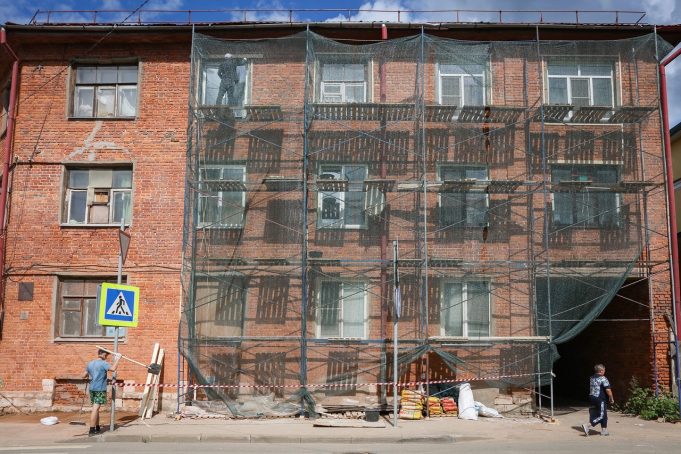 В Рыбинске активизировалась работа по приведению фасадов зданий в порядок