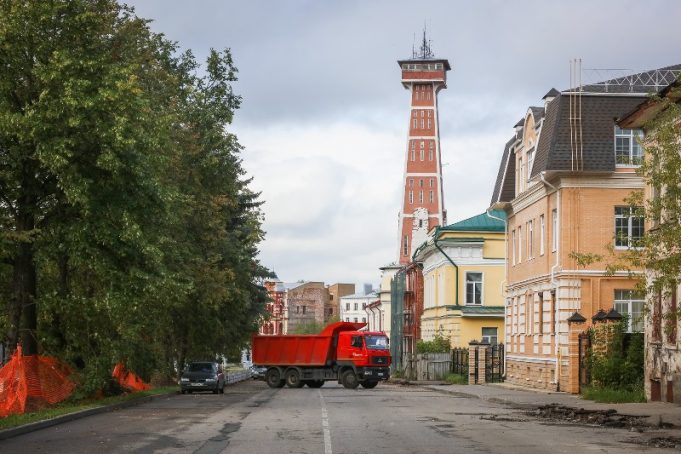 На улице Бульварной начались ремонтные работы