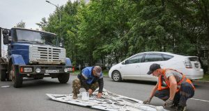В Рыбинске обновляют дорожную разметку к 1 сентября