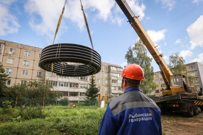 На улице Нансена «Рыбинская генерация» меняет трубы