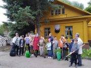 В Рыбинске у Дома-музея Ухтомских появился сад