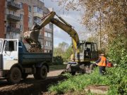 На улице Алябьева начали ремонтные работы