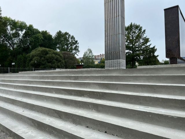 Работы на мемориале «Огонь Славы» вышли на финишную прямую