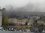 В Мариевке тушили пожар на территории «Призмы»