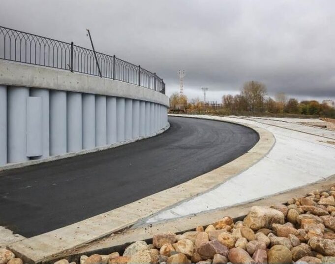 Берегоукрепление в районе ДС «Полет» практически завершено