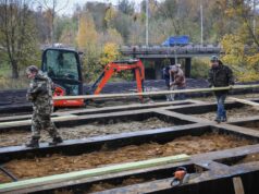 На Бульварной начали собирать кафе