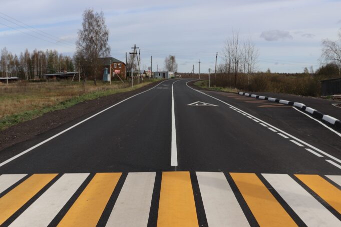 Дорогу Мышкин – Волга – Шестихино полностью отремонтировали