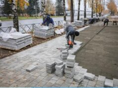 Тротуар на проспекте Серова должны доделать к 15 ноября