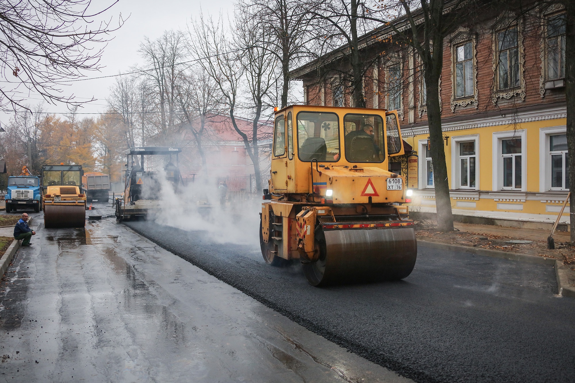 Ремонт дорог рыбинском