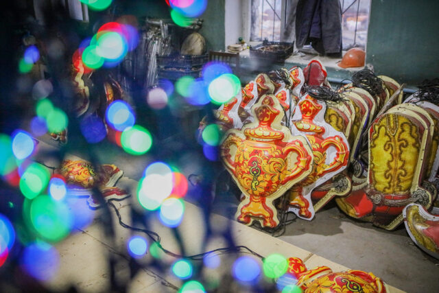 Рыбинские улицы украсят шестью километрами гирлянд