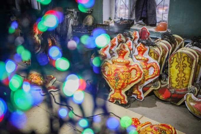 Рыбинские улицы украсят шестью километрами гирлянд