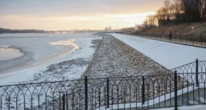 В Рыбинске завершились работы по берегоукреплению