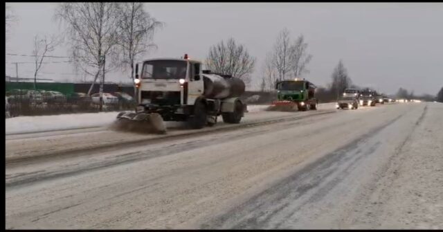 Как в Рыбинске справились с первым сильным снегопадом