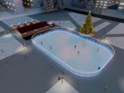 В Рыбинске на этой неделе начнут собирать новый каток на площади Дерунова