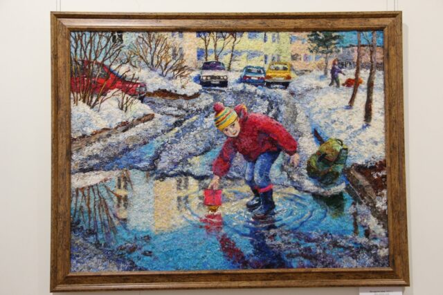 В ДК «Волжский» открывается рождественская выставка шерстяной живописи