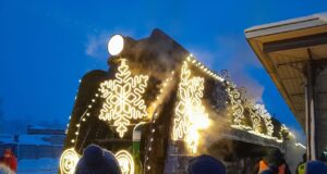 Рыбинск встретил поезд Деда Мороза